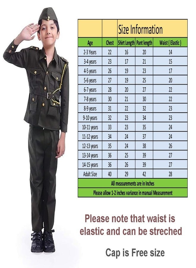 فانسي دريسويل زي تنكري للأولاد مستوحى من شخصية نيتاجي سوبهاش تشاندرا بوس، مع نظارات مجانية (سوبهاش تشاندرا بوس، 13-14 سنة) - Image 2